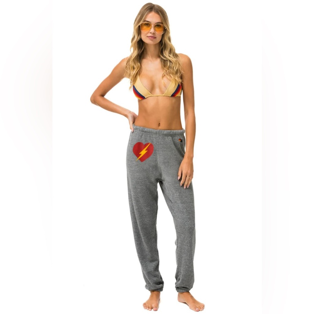 NWT Aviator Nation Sweatpants - Small, heather grey